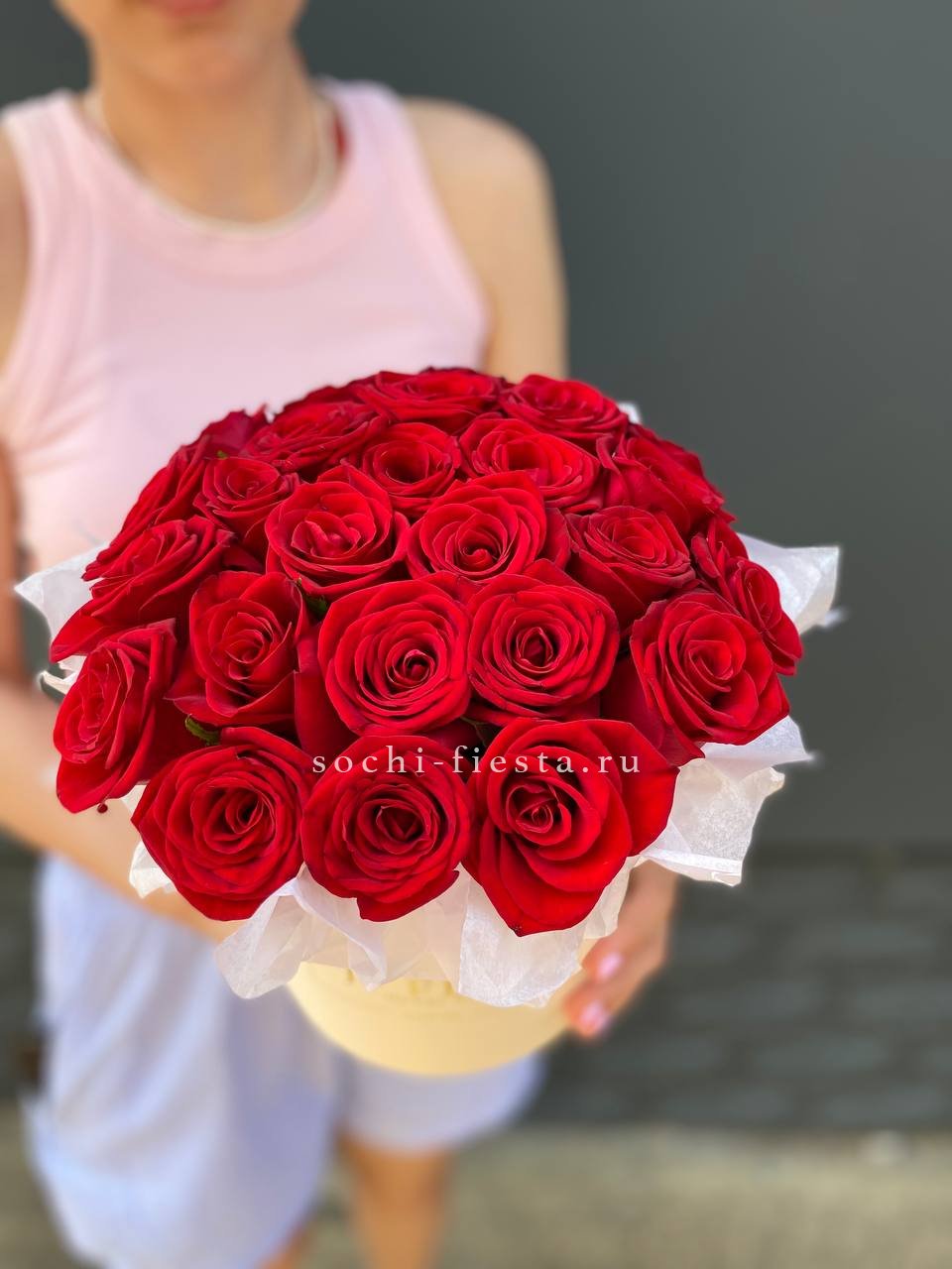 свадебная коробка XL с пионами для церемонии в Благовещенске