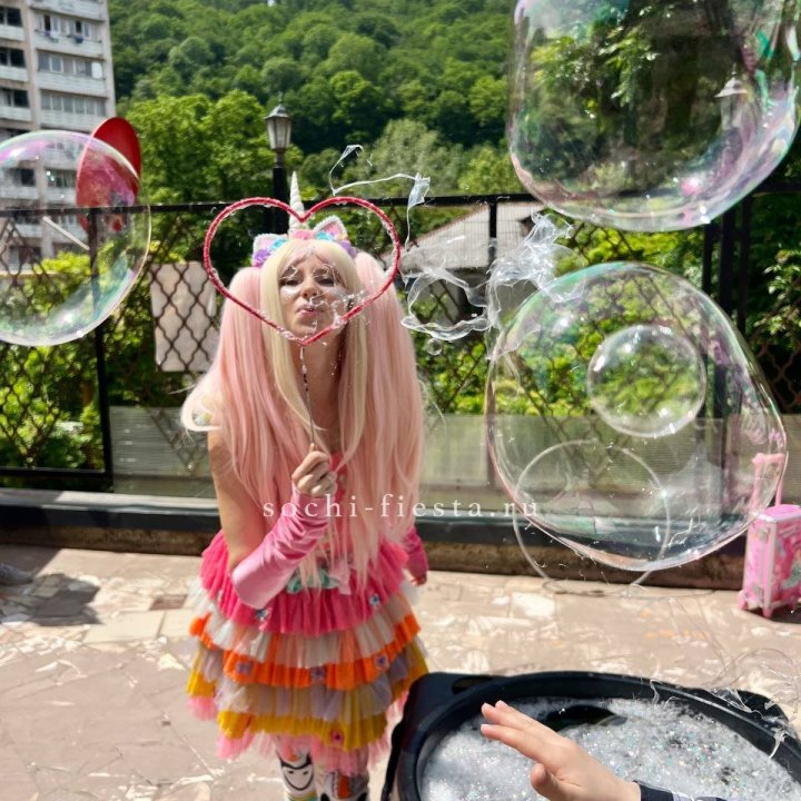 Шоу мыльных пузырей в Благовещенске