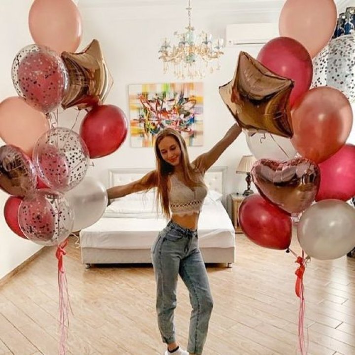 Фонтаны шаров "Селебрити" в Благовещенске