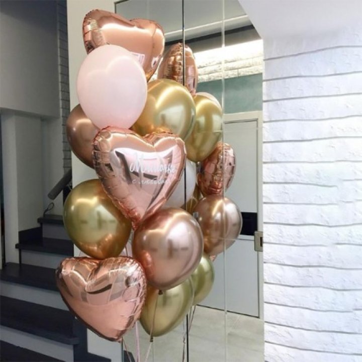 Фонтан шаров "От сердечка" в Благовещенске