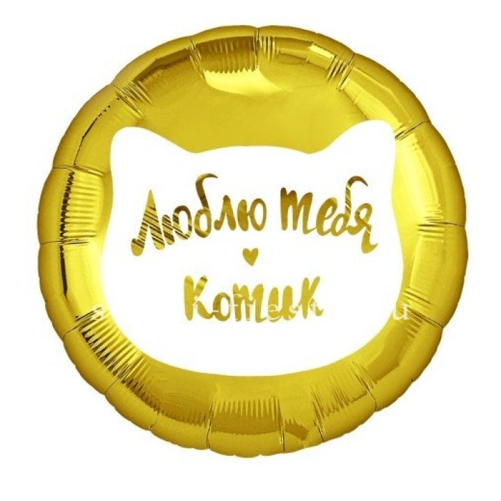 Фольгированный шар "Люблю тебя, Котик" в Благовещенске