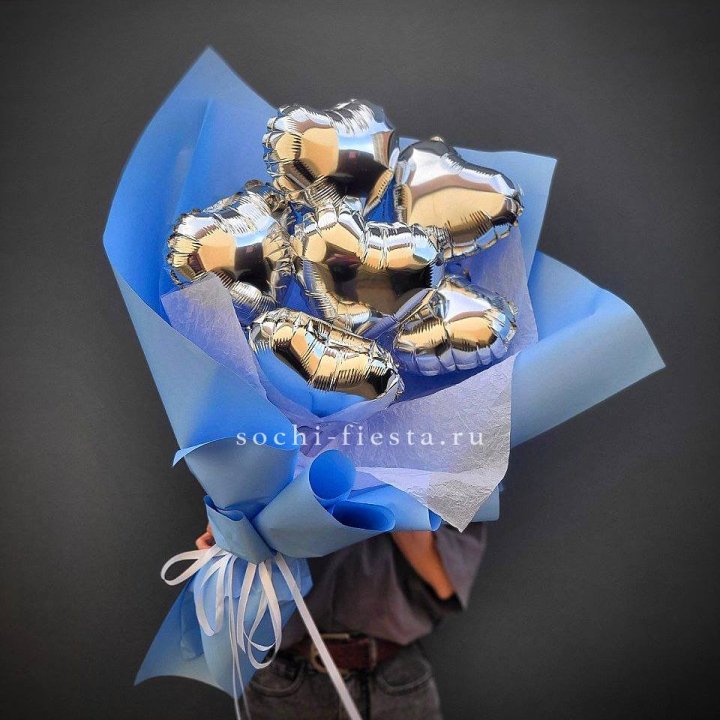 Букет из шаров сердец  №2 в Благовещенске