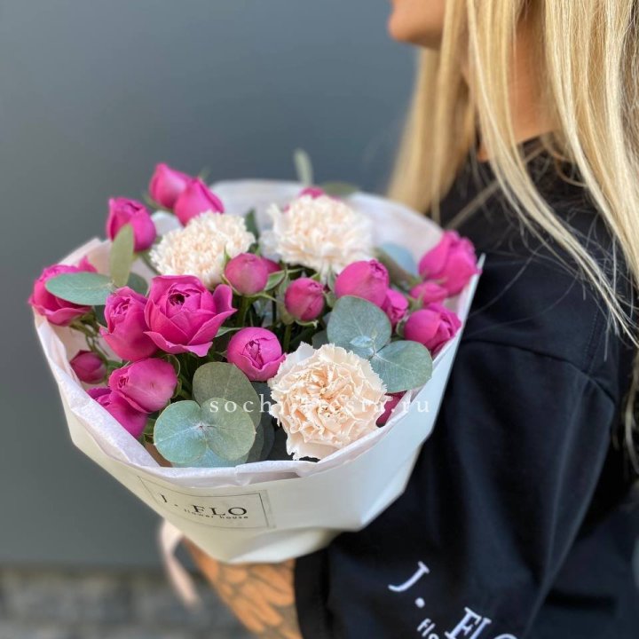 Букет с мисти бабблс №2 в Благовещенске