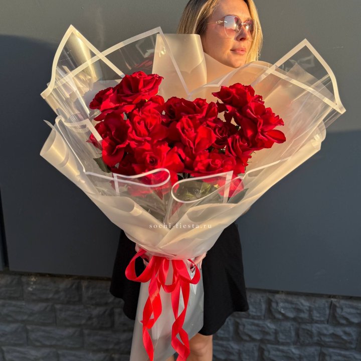  Букет  высоких роз 15 шт в Благовещенске