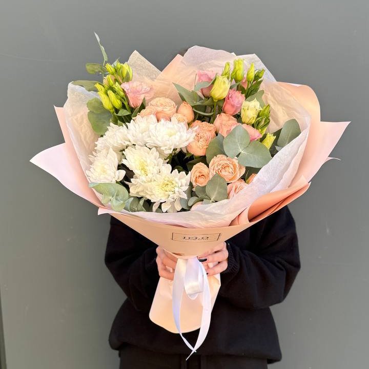 Букет "Персиковая нежность" в Благовещенске