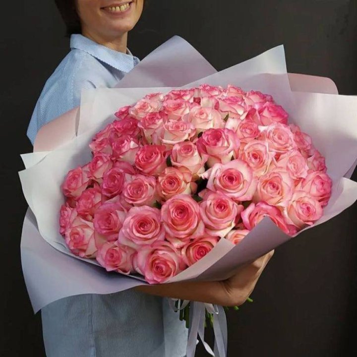 101 роза Джумилия в оформлении  в Благовещенске