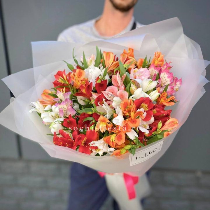 Микс альстромерий №5 в Благовещенске