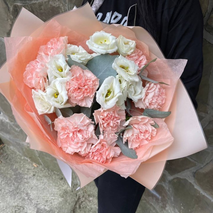  Букет диантусов "Пич" в Благовещенске