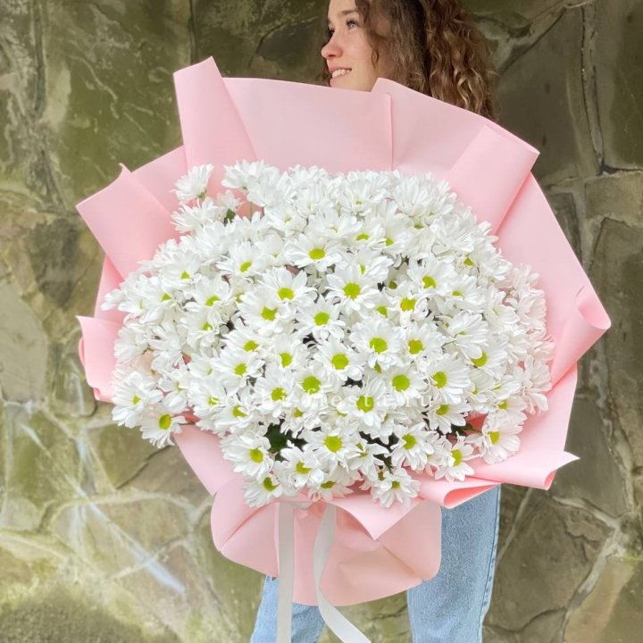  Букет хризантем "Крем" в Благовещенске