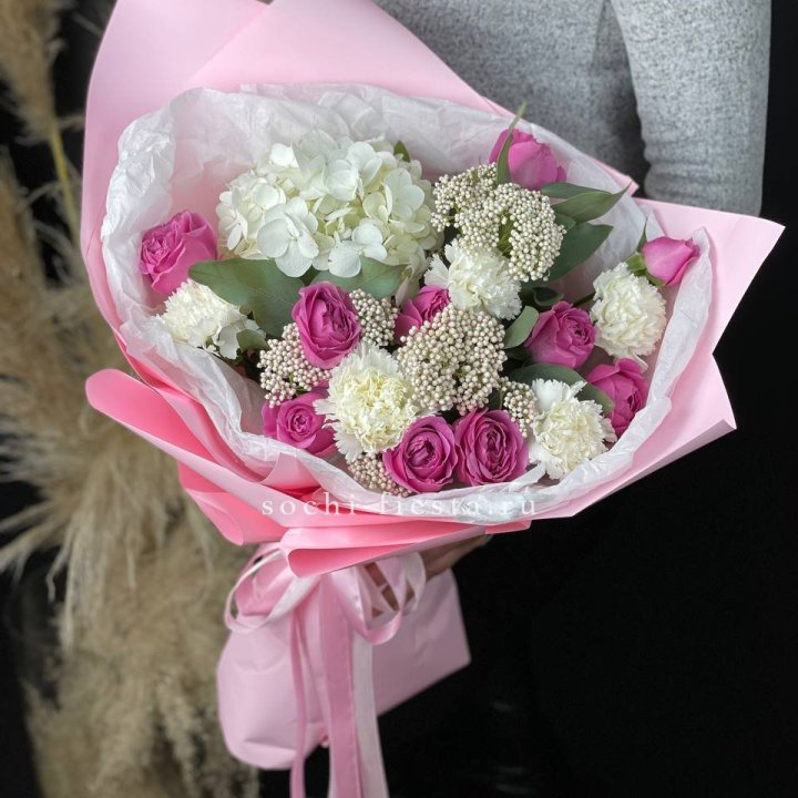 Букет с мисти бабблс №1 в Благовещенске