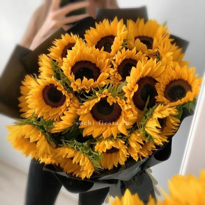 Букет подсолнухов "Гига" в Благовещенске