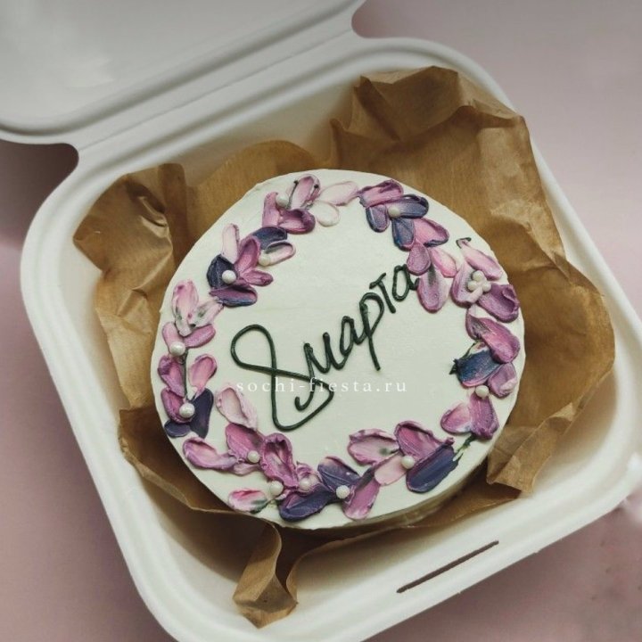 Бенто-торт "8 марта цветы"  в Благовещенске