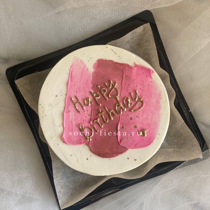 Бенто-торт "С днём рождения" пастель в Благовещенске