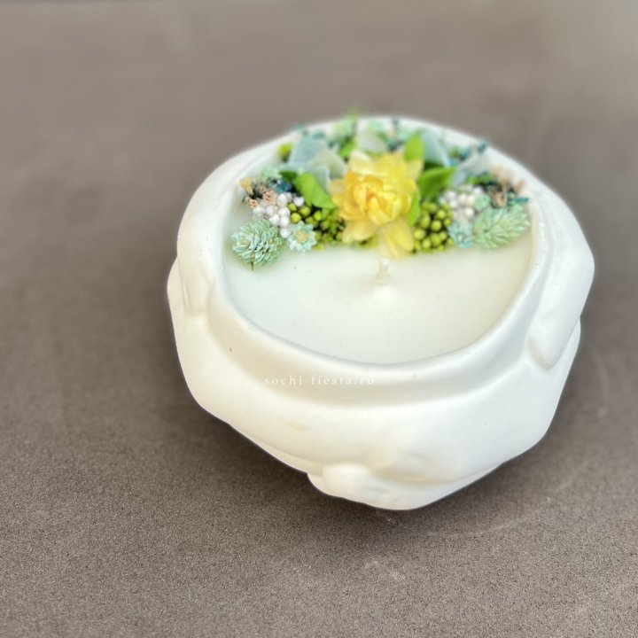 Свеча ароматическая в гипсе Руки в Благовещенске