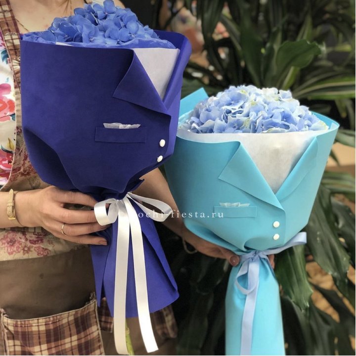 Букет с гортензией с пиджаком в Благовещенске