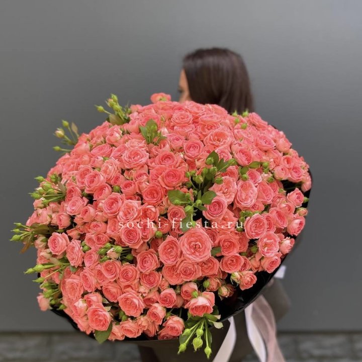 101 кустовая роза Барбадос в Благовещенске