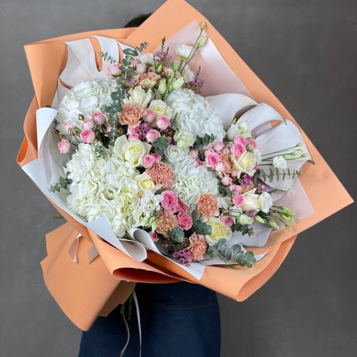 Макси-букет кремовый в Благовещенске