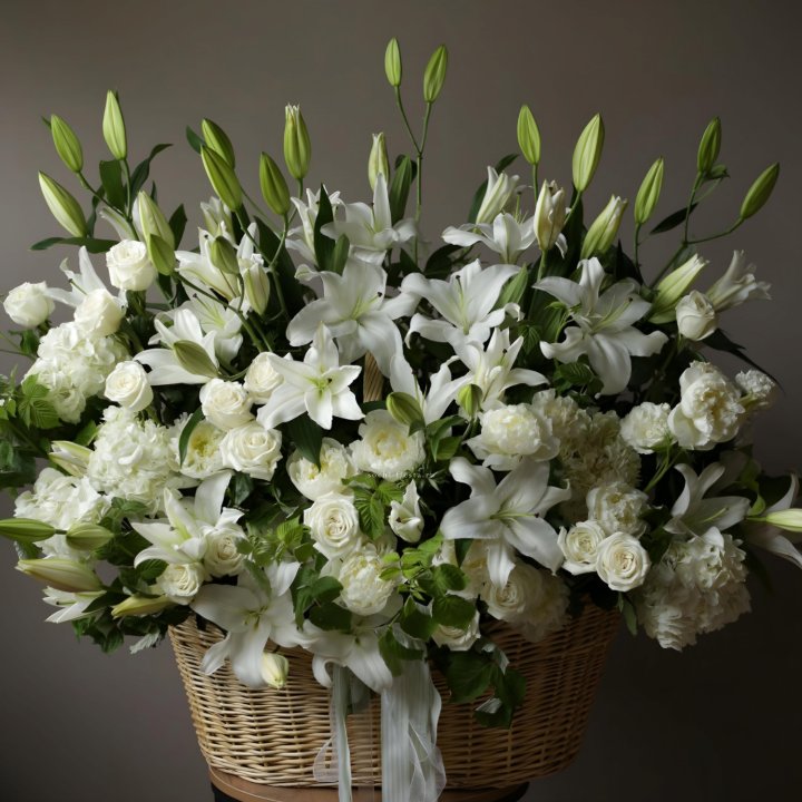 Цветочная корзина макси №3 в Благовещенске