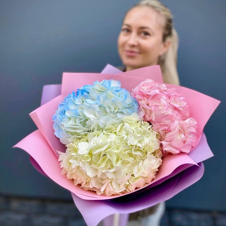 Букет гортензий "Тоника" в Благовещенске
