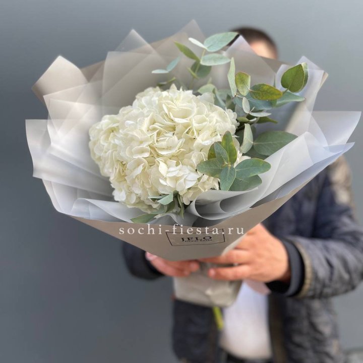  Букет  из белой гортензии в Благовещенске