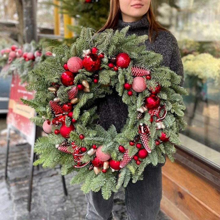 Рождественский венок  в Благовещенске