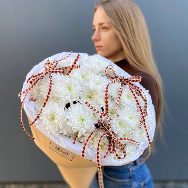 Букет "Хризантемы с любовью" в Благовещенске