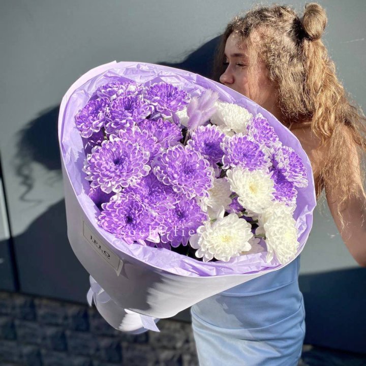  Букет хризантем "Сирена" в Благовещенске