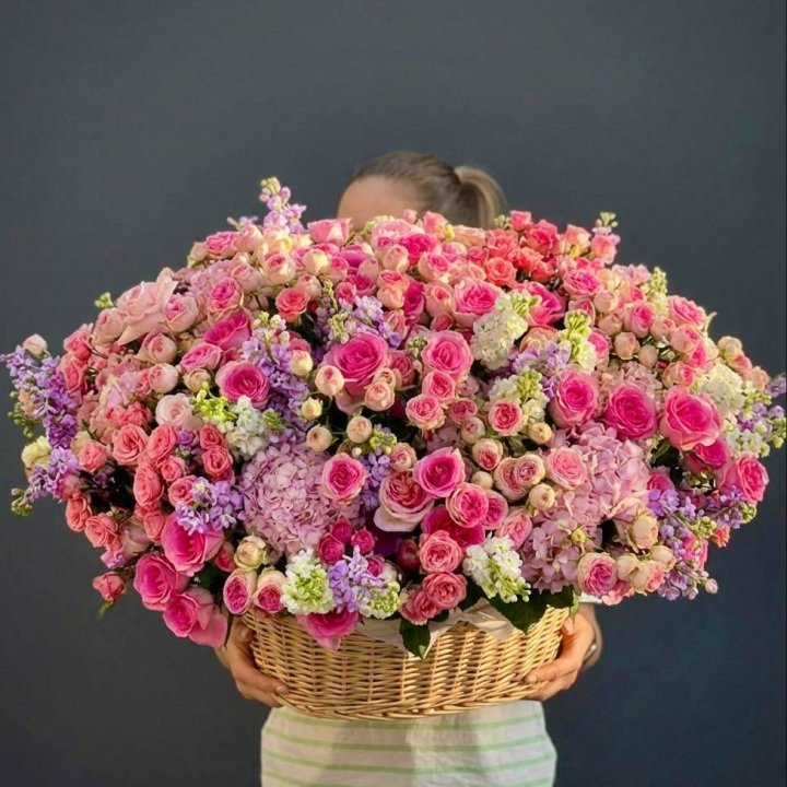 Цветочная корзина гигант №5 в Благовещенске