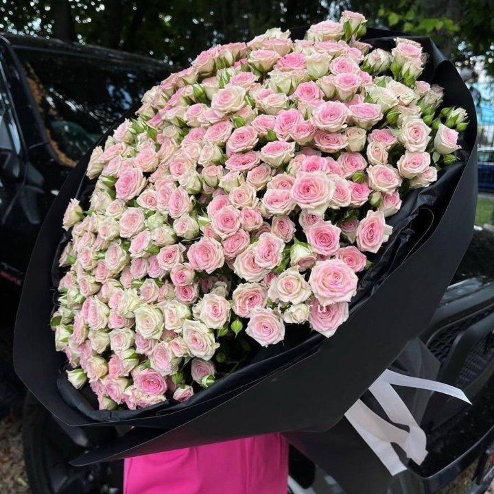 101 кустовая роза "Твистер" в Благовещенске