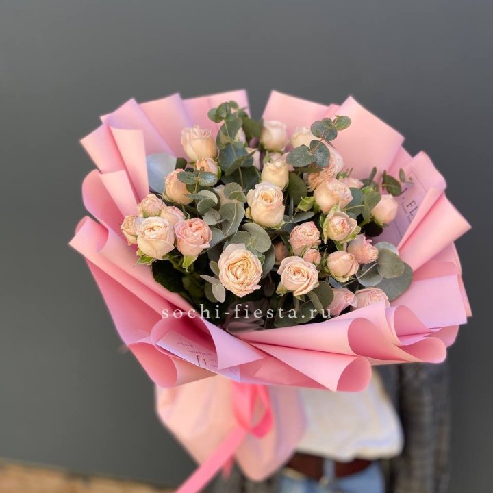 Букет пионовидных роз Cute Love в Благовещенске