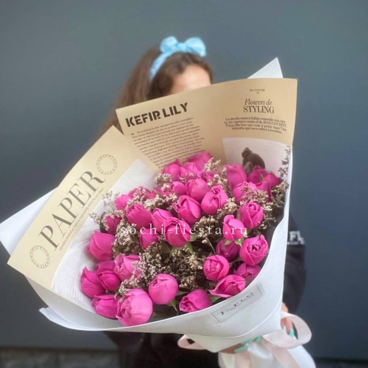 Пионовидные розы баблс №3 в Благовещенске