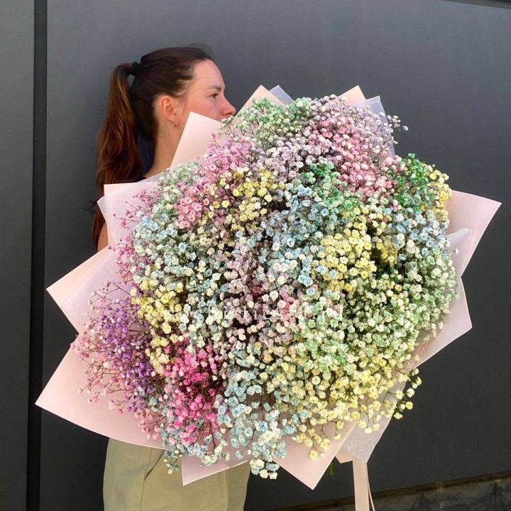 Пышный букет из гипсофил  в Благовещенске