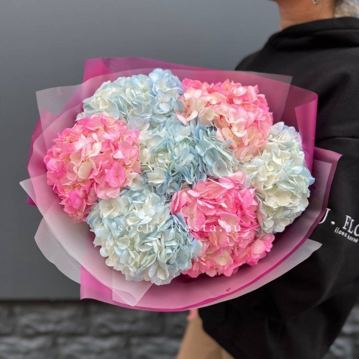 Букет гортензий "Тоника №2" в Благовещенске