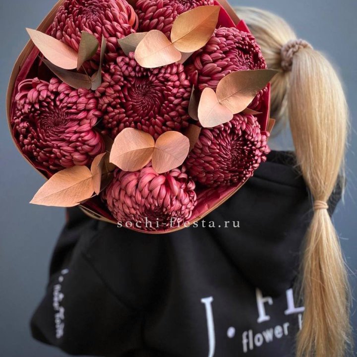 Хризантемы "Голд шоколад" в Благовещенске