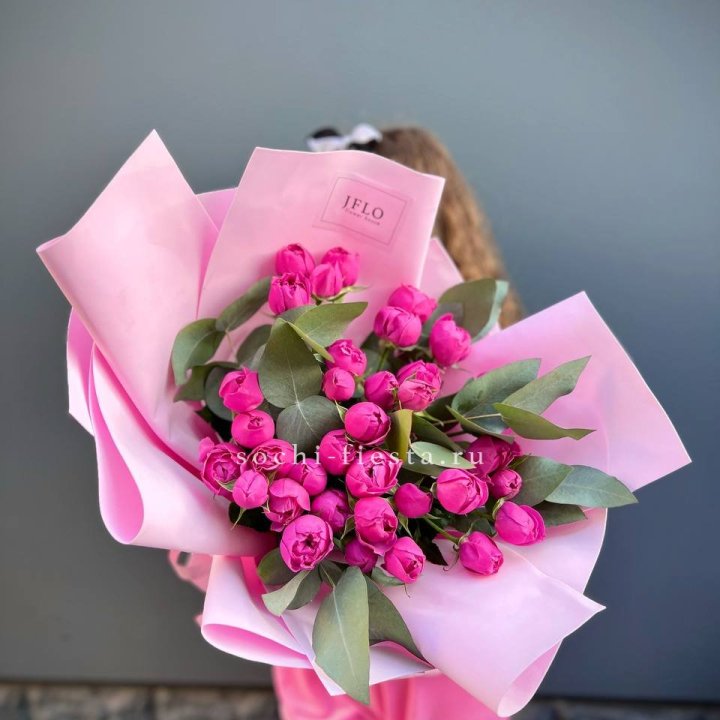 Пионовидные розы баблс в Благовещенске