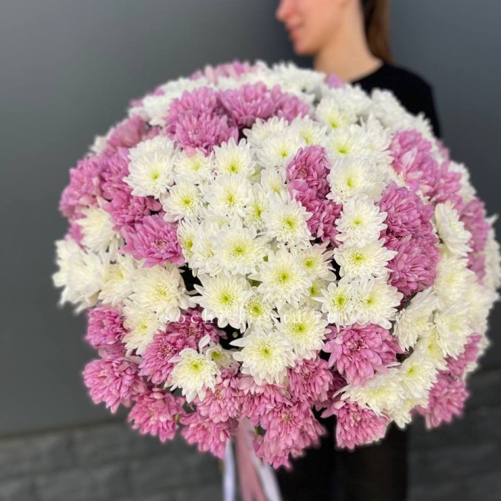  Букет 25 хризантем микс в Благовещенске