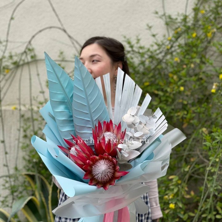 Букет из протеи "Клеопатра-2" в Благовещенске