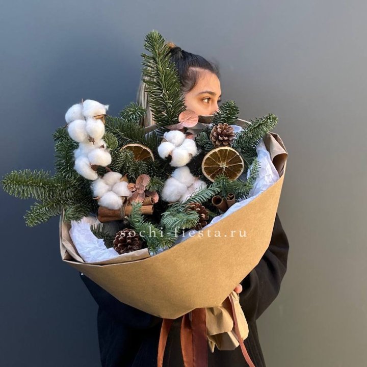 Зимний букет с нобилисом в Благовещенске