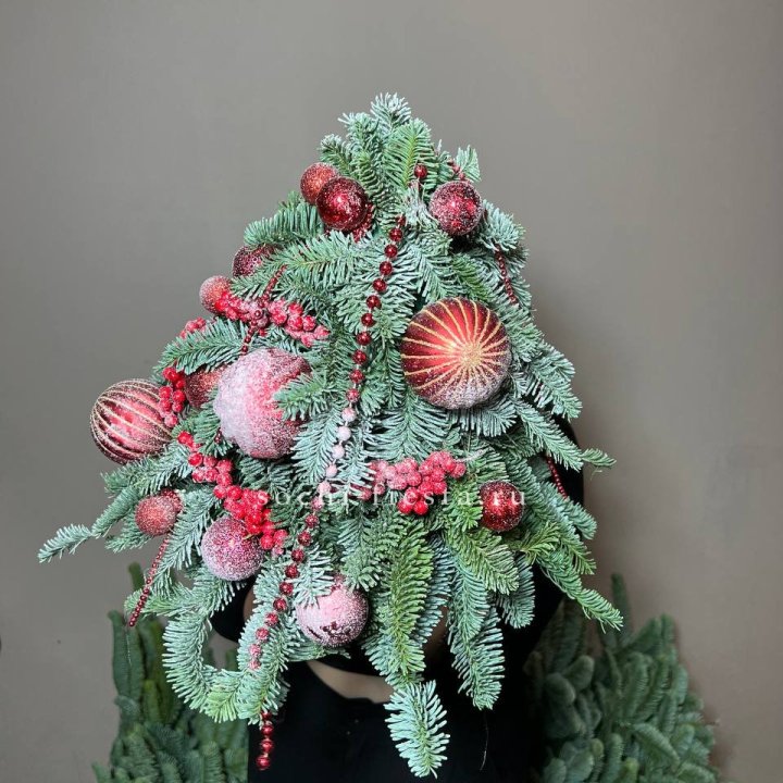 Ёлка красная в Благовещенске