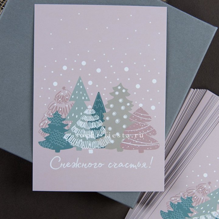 Открытка к букету "Снежного счастья" в Благовещенске