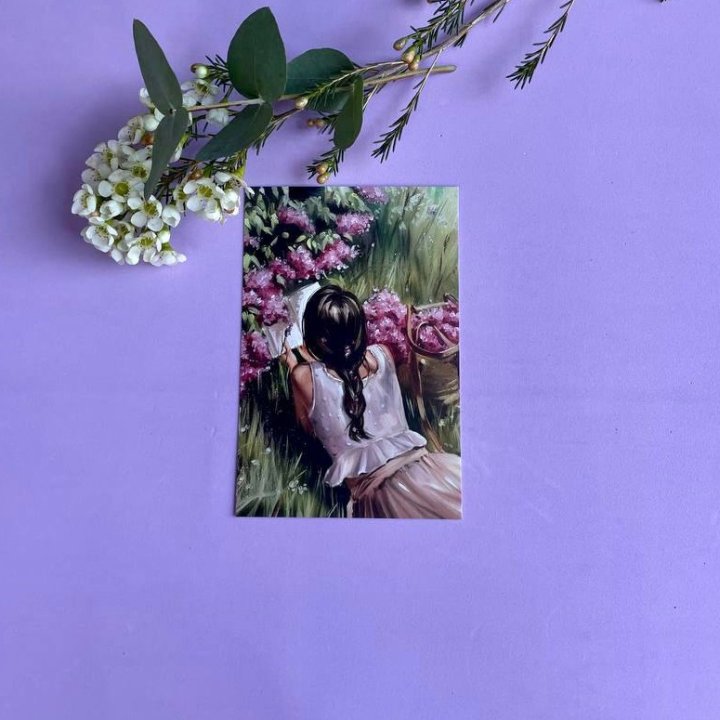 Открытка к букету "Среди пионов" в Благовещенске