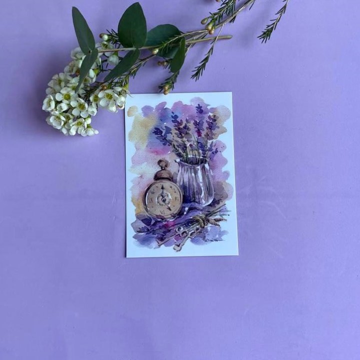 Открытка к букету "Часы" в Благовещенске