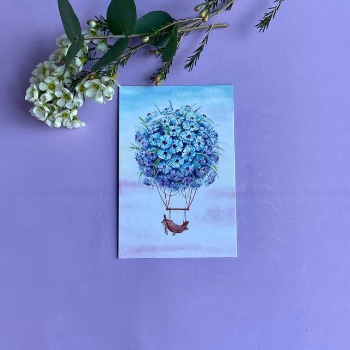 Открытка к букету "Флоростат" в Благовещенске