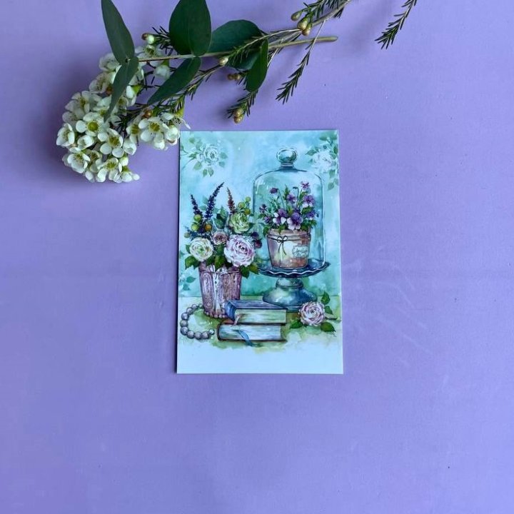 Открытка к букету "Книги" в Благовещенске