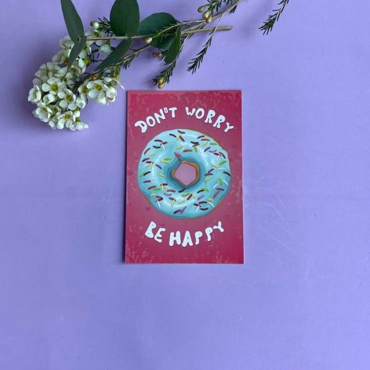 Открытка к букету "Не волнуйся..." в Благовещенске