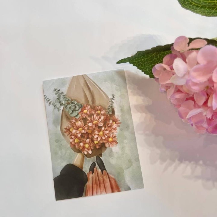 Открытка к букету "Букет" в Благовещенске