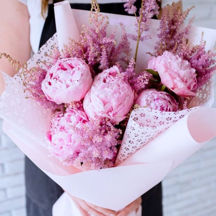 Букет пионов "Мелиса" в Благовещенске