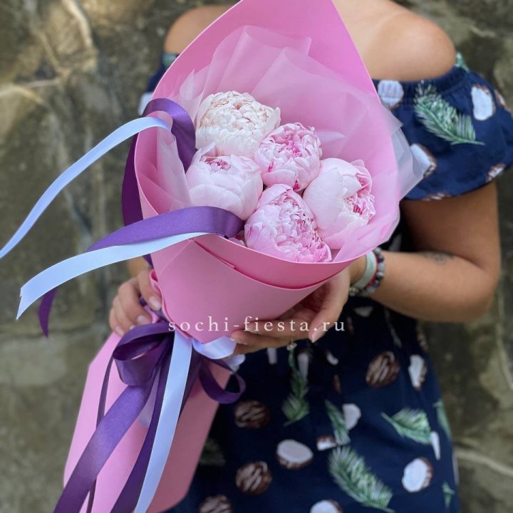 Букет пионов "НАЙ" в Благовещенске