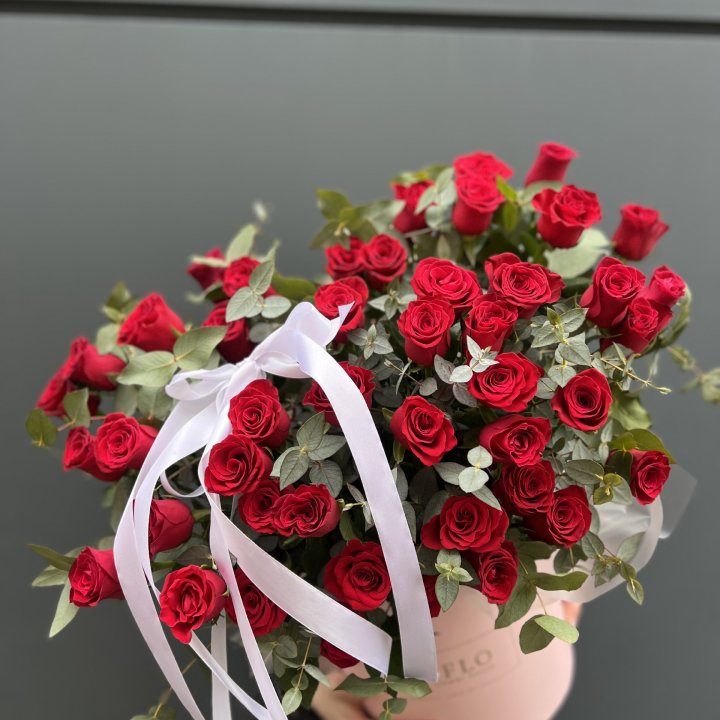 45 Красных роз в боксе "Сеньёрита" в Благовещенске