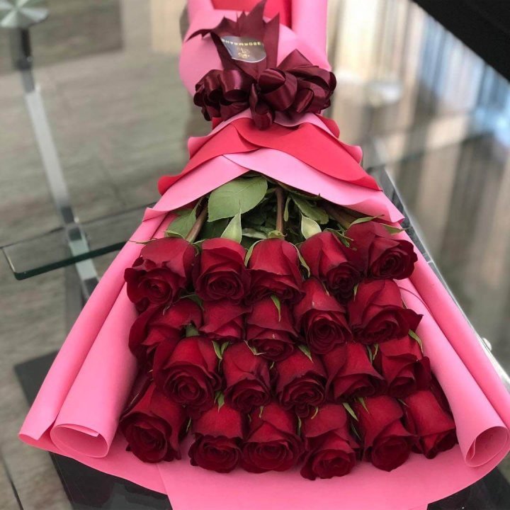 21 красная роза "Элеганс" в Благовещенске